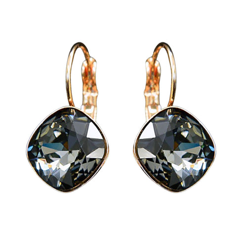 Auskarai "Apakintas Blizgesys IV (Sidabrinė Naktis)" su Swarovski™ kristalais